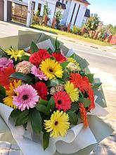 Букет цветов из:  Герберы #REPLACE_PRED# Волчихе